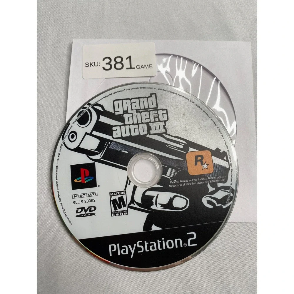 Grand Theft Auto III GTA 3 Sony PlayStation 2